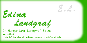 edina landgraf business card